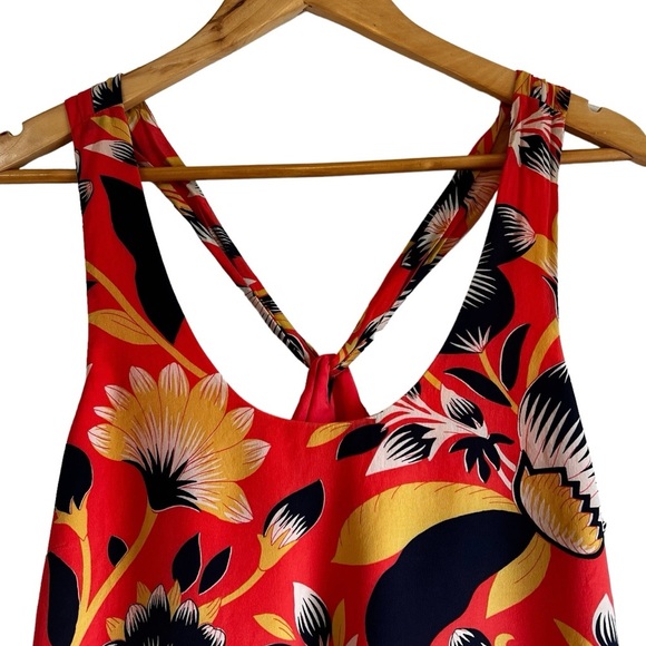 J. Crew silk floral sleeveless loose fit blouse size 12T excellent condition - Picture 2 of 12